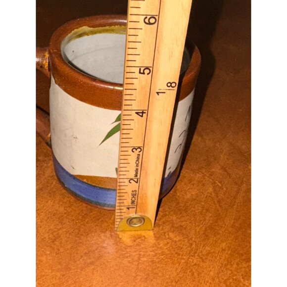 Handcrafted Mazatlan Ceramic Mug With Dolphin & Palm Tree Design - Picture 6 of 6